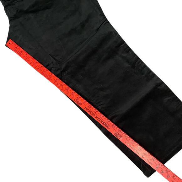 NWT TALBOTS 22WP Black Velveteen Straight Leg Pants Holiday Dressy Slimming - Picture 6 of 14